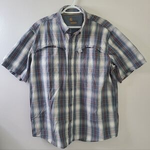 Carhartt Plaid Short Sleeve Men's Shirt (Sku 48)